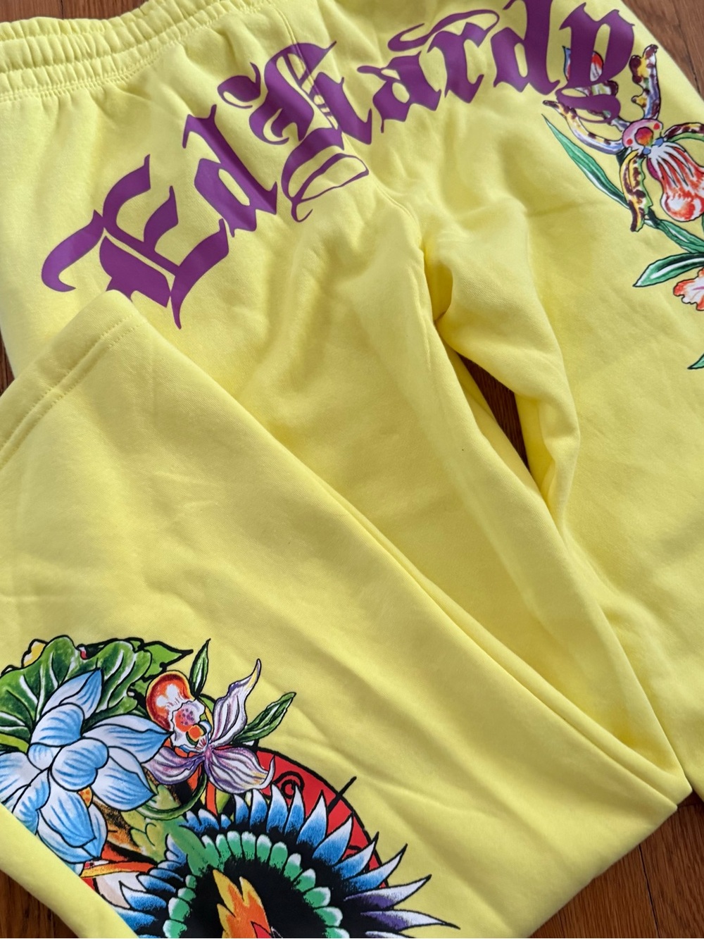 NWT Women’s Ed Hardy Yellow Sweatpants